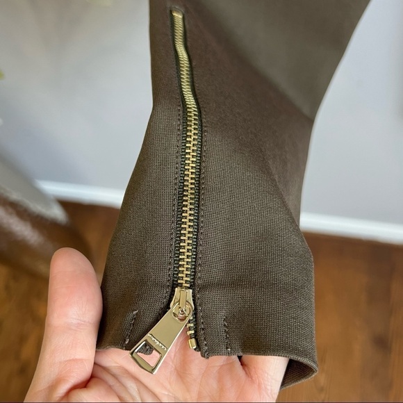 Burberry Authentic skinny ankle zipper skinny pants in olive - Picture 5 of 11